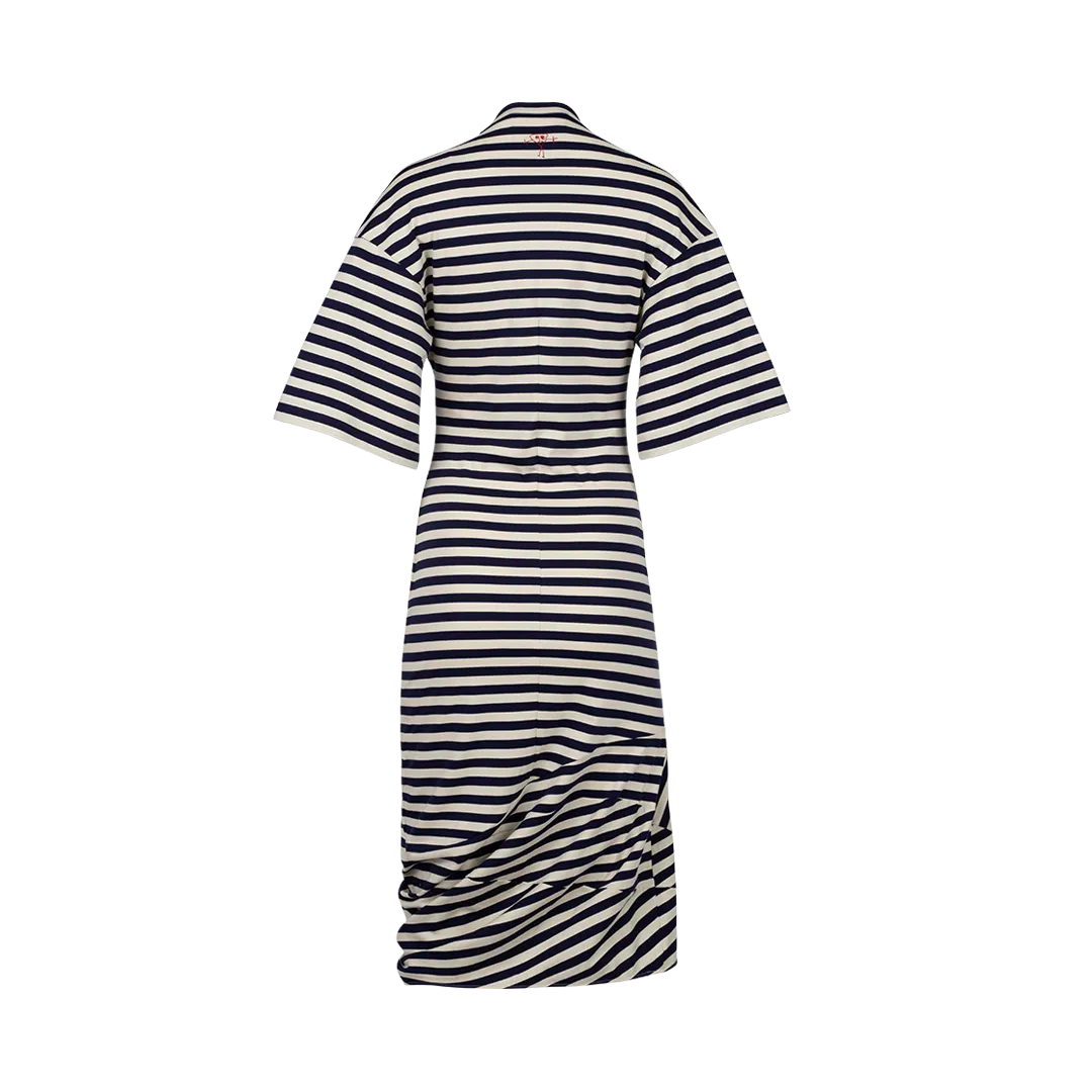 Patchwork Striped T-Shirt Dress