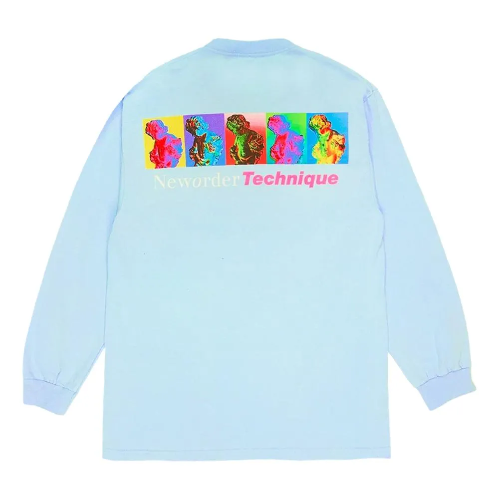 PLEASURES TECHNIQUE LONG SLEEVE T-SHIRT-POWDER BLUE