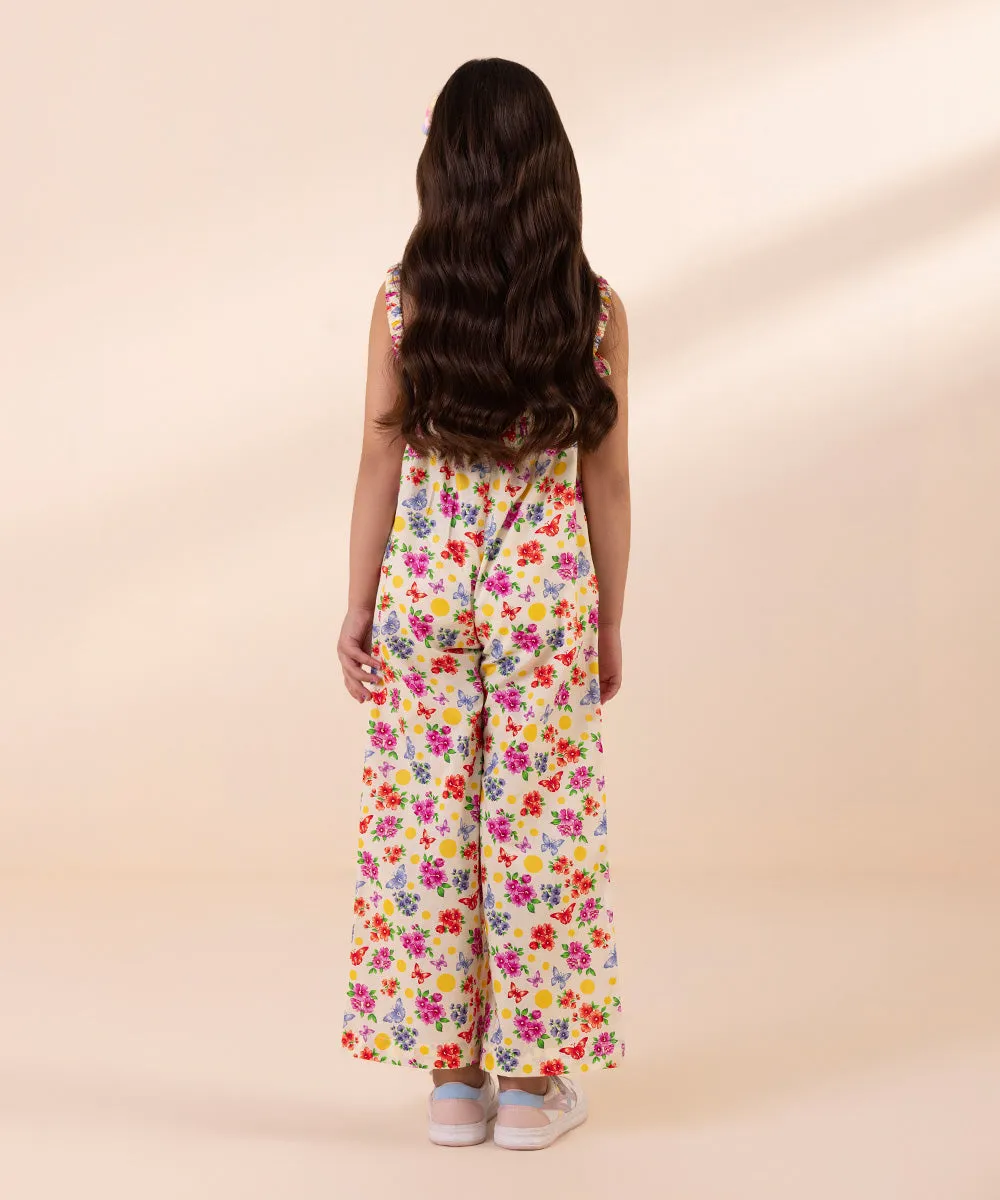 Printed Cambric Jumpsuit