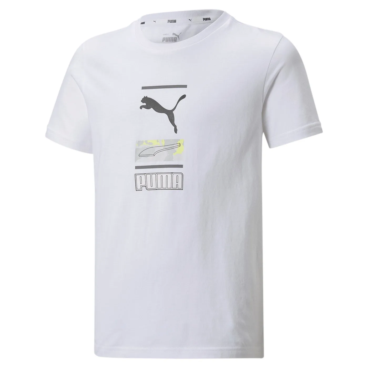 Puma Mens Alpha Graphic T-Shirt - White, Style No. 847281 02 - Comfortable and Stylish Tee for Everyday Wear