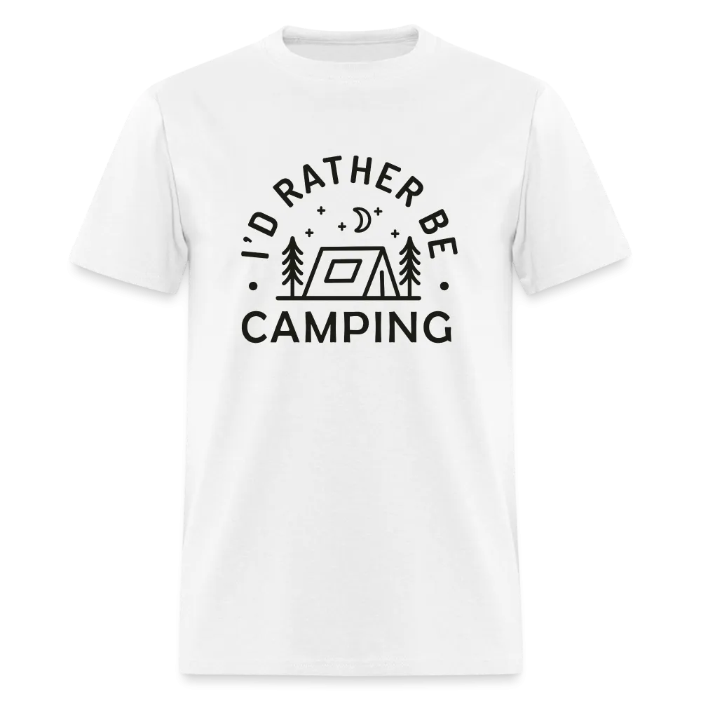 "I'd Rather Be Camping" - Nature Lover's Unisex T-Shirt for Outdoor Enthusiasts and Adventure Seekers