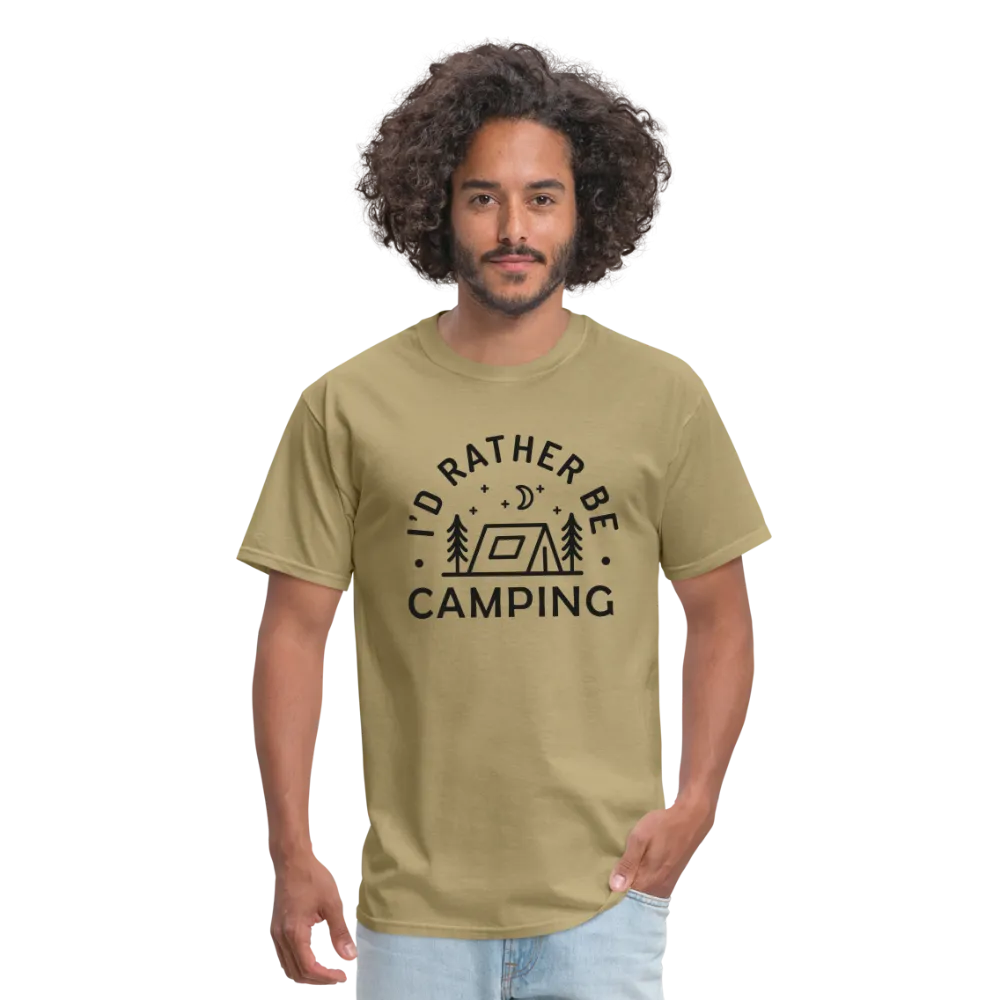 "I'd Rather Be Camping" - Nature Lover's Unisex T-Shirt for Outdoor Enthusiasts and Adventure Seekers