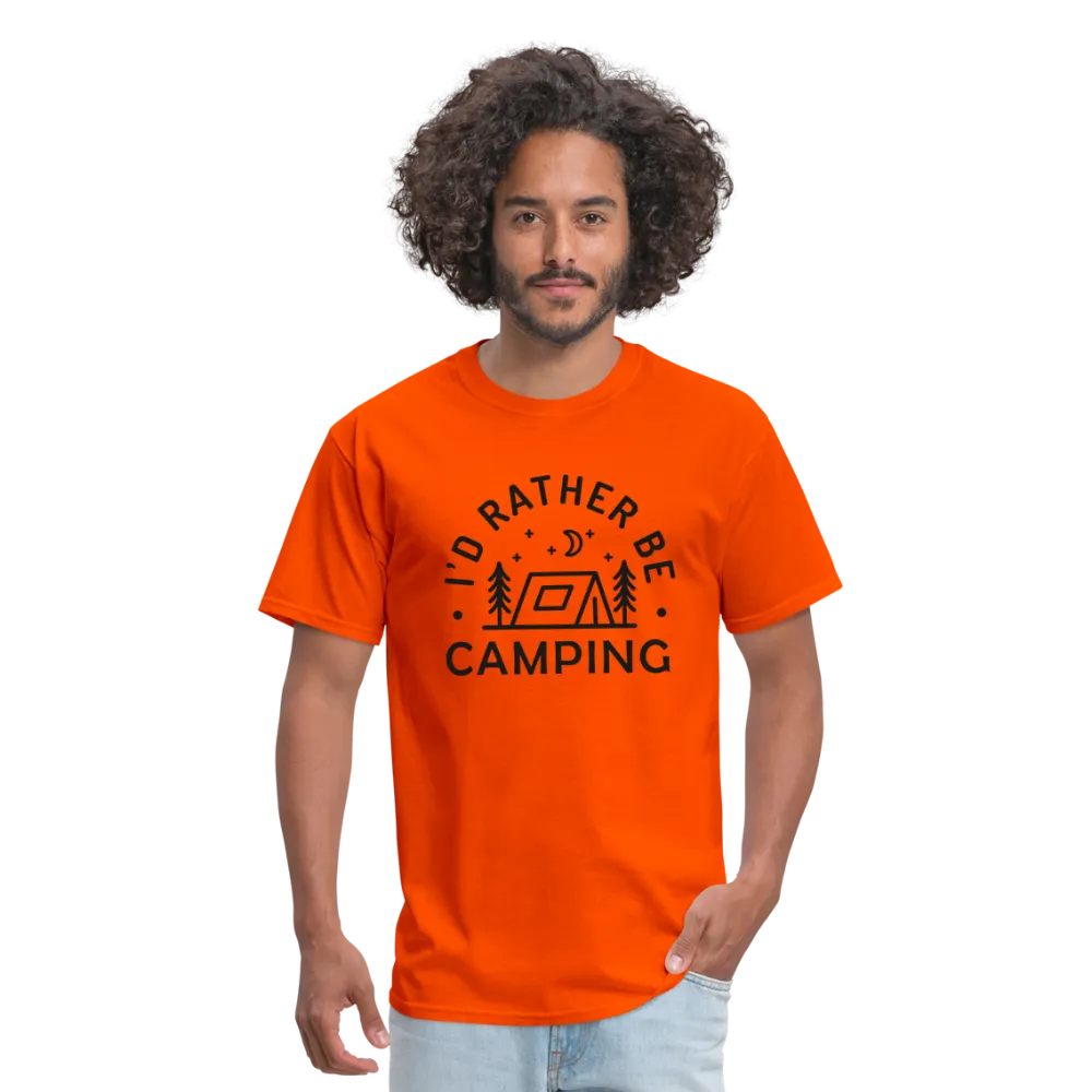 "I'd Rather Be Camping" - Nature Lover's Unisex T-Shirt for Outdoor Enthusiasts and Adventure Seekers