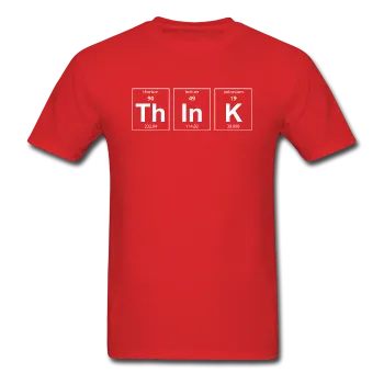 "ThInK" (white) - Men's T-Shirt