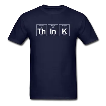 "ThInK" (white) - Men's T-Shirt