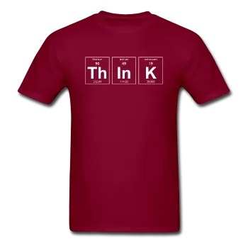 "ThInK" (white) - Men's T-Shirt