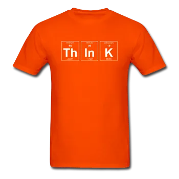 "ThInK" (white) - Men's T-Shirt