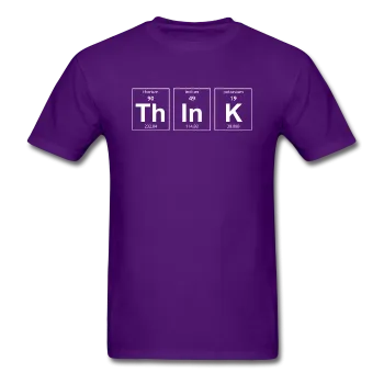 "ThInK" (white) - Men's T-Shirt