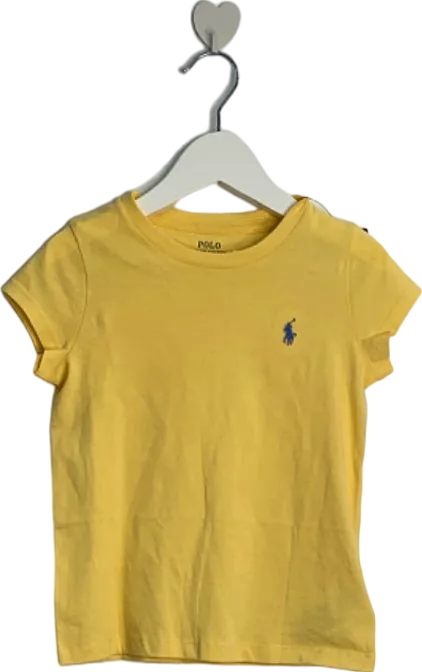 Ralph Lauren Yellow Cotton T-Shirt 4yrs (110/56)