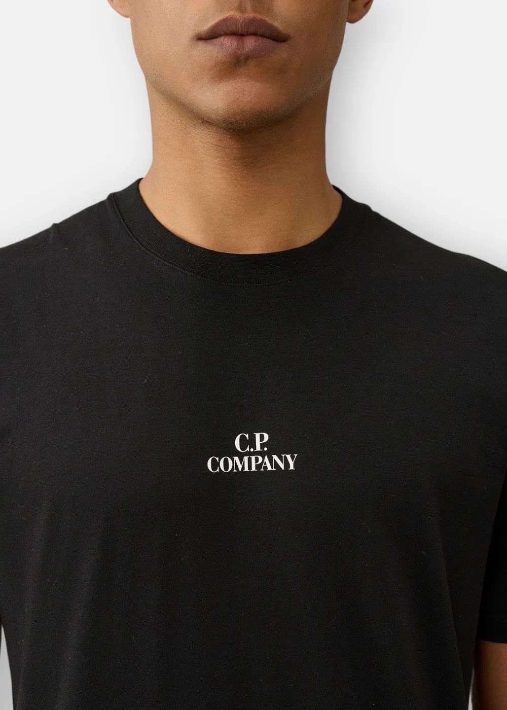 T-shirt C.P. Company 30/1 jersey noir