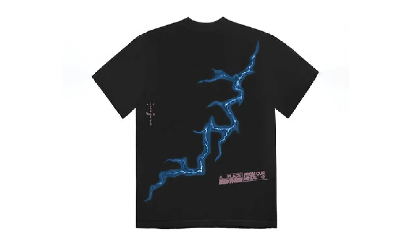 Travis Scott Cactus Jack For Fragment Danger T-Shirt Washed Black